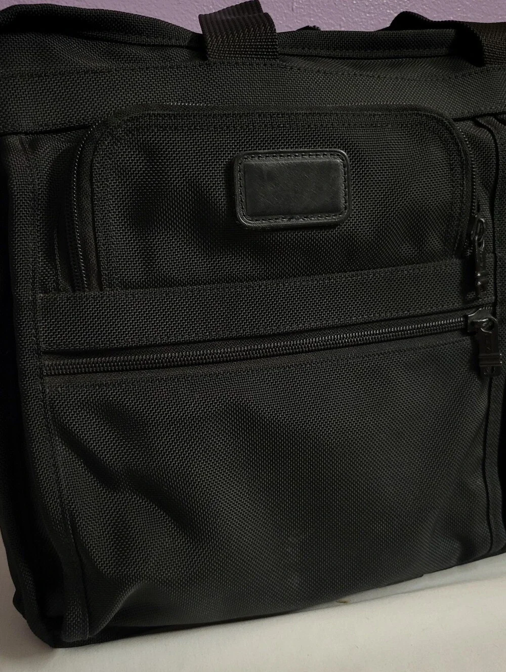 TUMI Alpha Deluxe Shoulder Messenger Bag Multi-Pocket BRIEFCASE Organizer 2621D3
